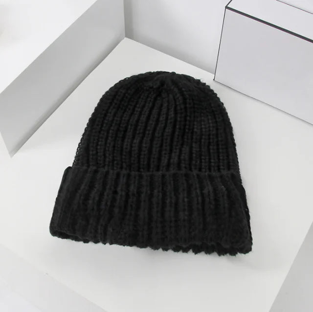 Korean Style Women's Woolen Knitted Winter Hat