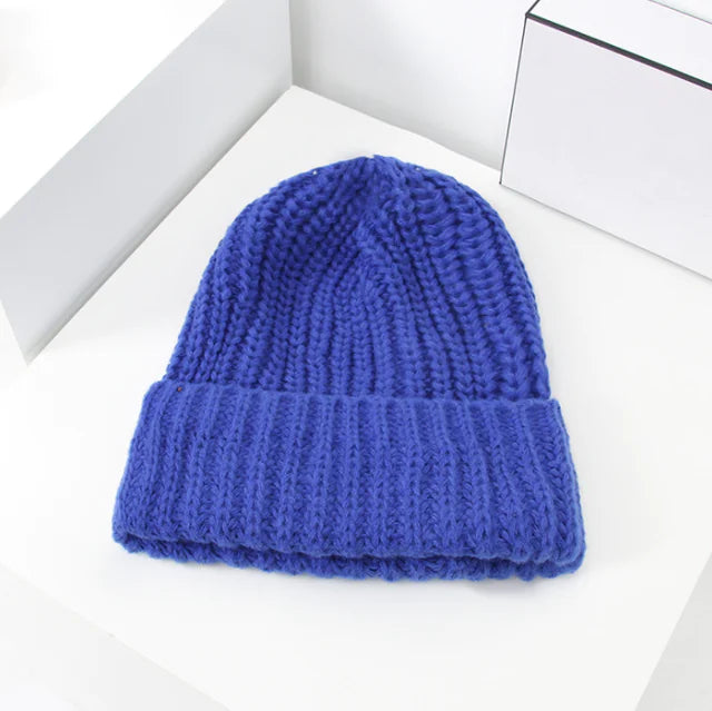 Korean Style Women's Woolen Knitted Winter Hat