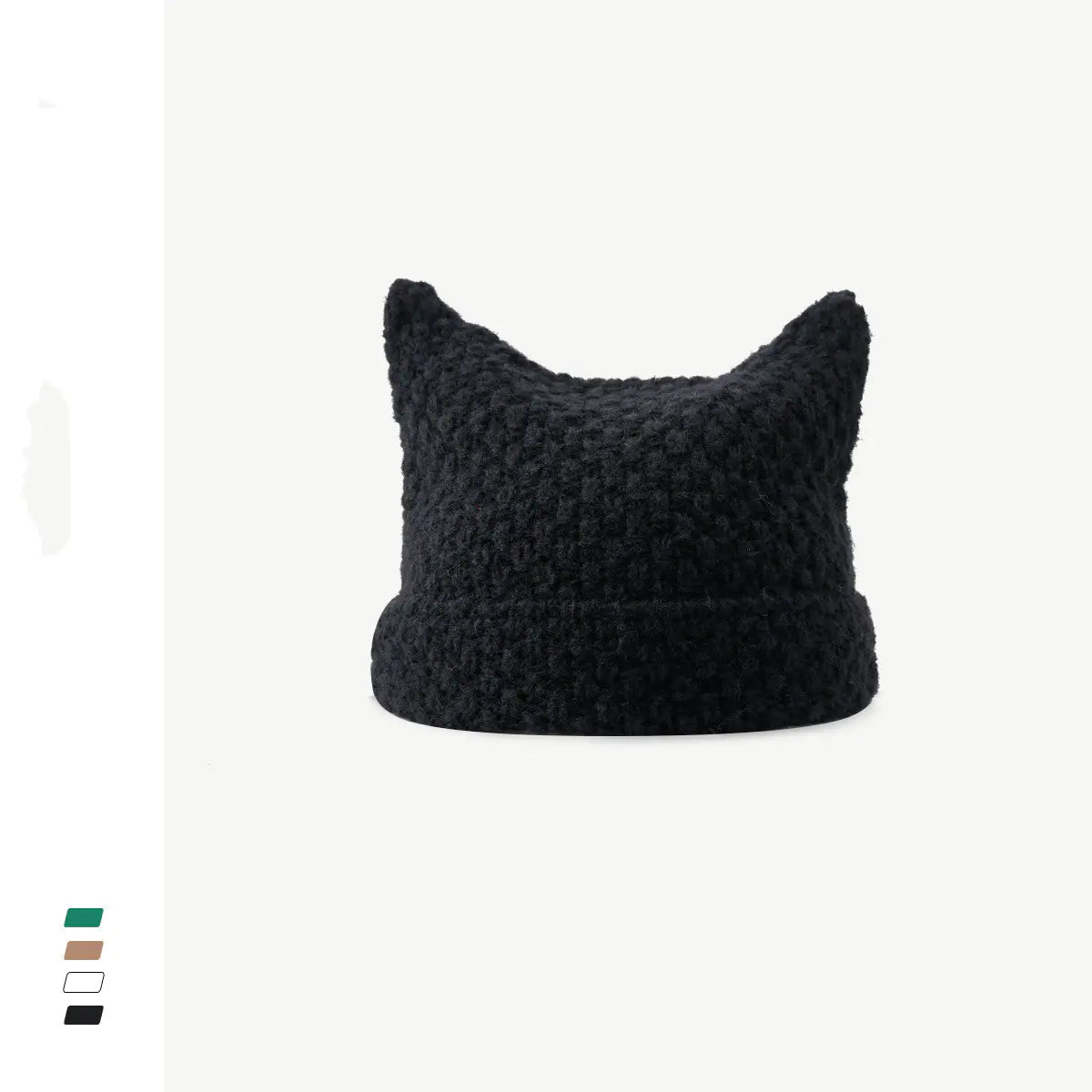 Korean Fashion Striped Cat Ears Warm Hat