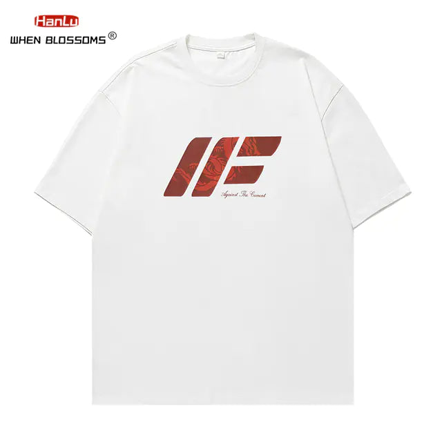 Trendy Korean Fashion Cotton Short Sleeve T-Shirt
