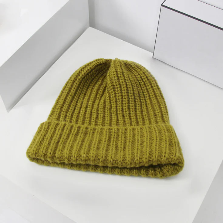 Korean Style Women's Woolen Knitted Winter Hat