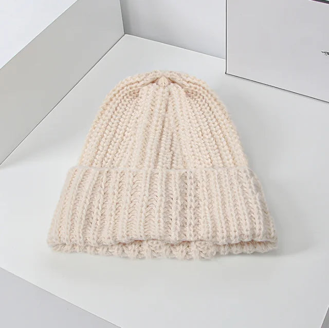 Korean Style Women's Woolen Knitted Winter Hat