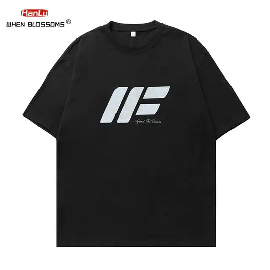 Trendy Korean Fashion Cotton Short Sleeve T-Shirt