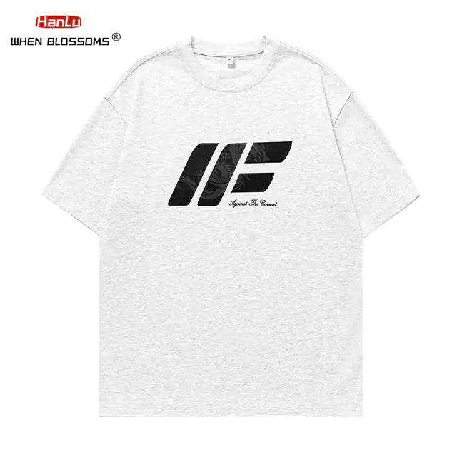 Trendy Korean Fashion Cotton Short Sleeve T-Shirt